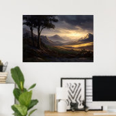 Poster Lumière à l'Horizon (Bureau à domicile)