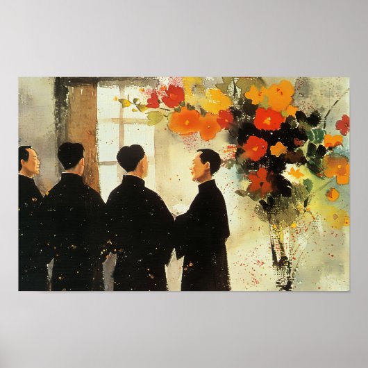 Poster Lumière à travers la fenêtre (Devant)