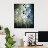 Poster Lumière bleue (Bureau à domicile)