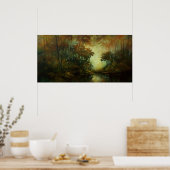 Poster Lumière bois (Cuisine)