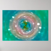 Poster Lumière Bokeh, lumières taches floues chatoyantes (Devant)