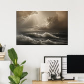 Poster Lumière dans la tempête (Bureau à domicile)