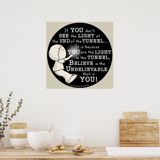 Poster Lumière dans le tunnel (Cuisine)