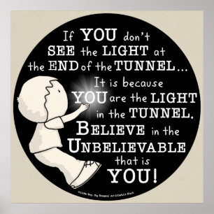 Poster Lumière dans le tunnel
