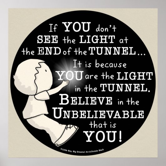 Poster Lumière dans le tunnel (Devant)