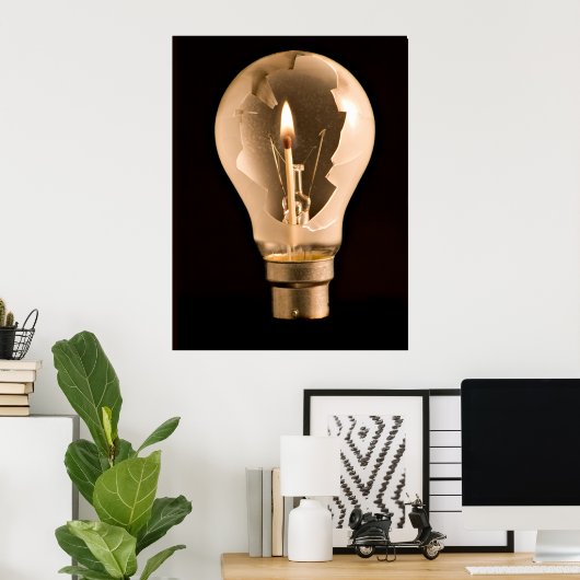 Poster Lumière dans l'obscurité (Bureau à domicile)