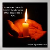 Poster Lumière dans l'obscurité Imprimer (Devant)