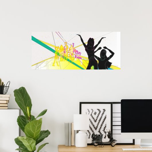 POSTER LUMIÈRE DE 5 HEURES HAUT (Bureau à domicile)