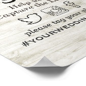 Poster Lumière de chaîne florale en bois Panneau de maria (Coin)