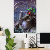 Poster Lumière de Cthulhu : Cthulhu se lève de la mer (Bureau à domicile)