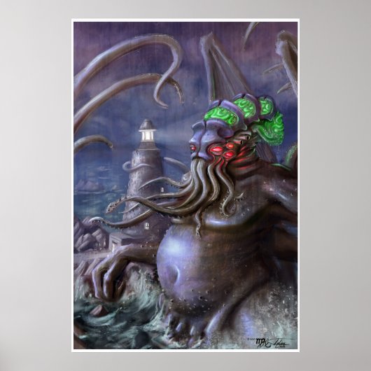 Poster Lumière de Cthulhu : Cthulhu se lève de la mer (Devant)