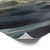 Poster Lumière de guidage : Aquarelle de phare (Coin)