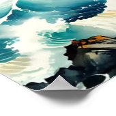 Poster Lumière de guidage - Scène du phare Serene (Coin)