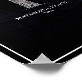 POSTER LUMIÈRE DE LA CÔTE DU GOLFE BLUEPRINT (Coin)