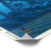 Poster Lumière de la lune à Magome, Hasui Kawase, Woodcut (Coin)