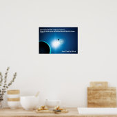 Poster Lumière de l'obscurité - Genèse 1:4 (Cuisine)