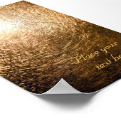 Poster Lumière dorée 001 (Coin)