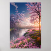 Poster Lumière dorée sur la rivière Lazy (Devant)