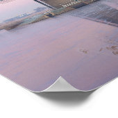 Poster Lumière du lever du soleil en hiver sur les moulin (Coin)