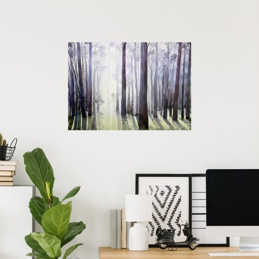 Poster Lumière du matin (Bureau à domicile)