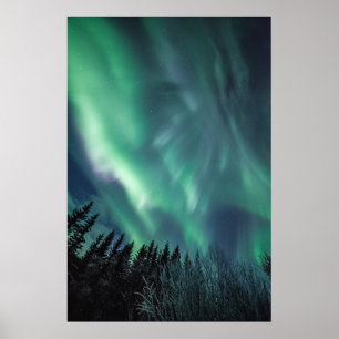 Poster Lumière du Nord Scandinavie