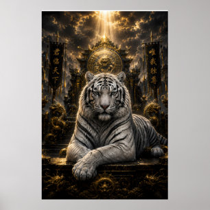 Poster Lumière du Roi Trône du Tigre Blanc Fanta Maje