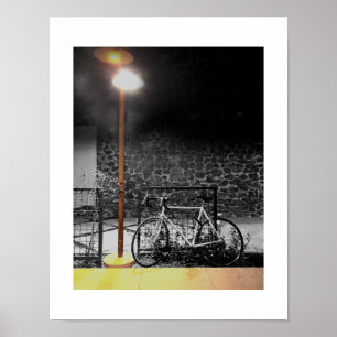 Poster Lumière du soir sur une photographie de vélo