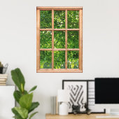 Poster Lumière du soleil à travers la vue Feuille depuis  (Bureau à domicile)