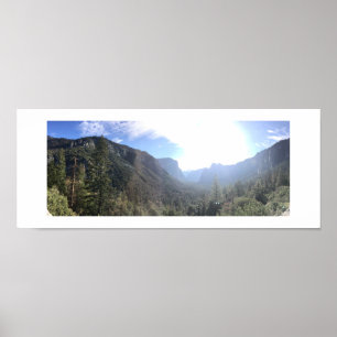 Poster Lumière du soleil dans la Vallée Panoramique Photo