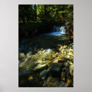 Poster Lumière du soleil et cascade