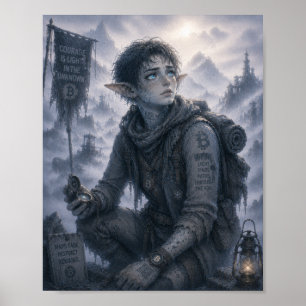 Poster Lumière / Éclaireur / Montagnes de Brume