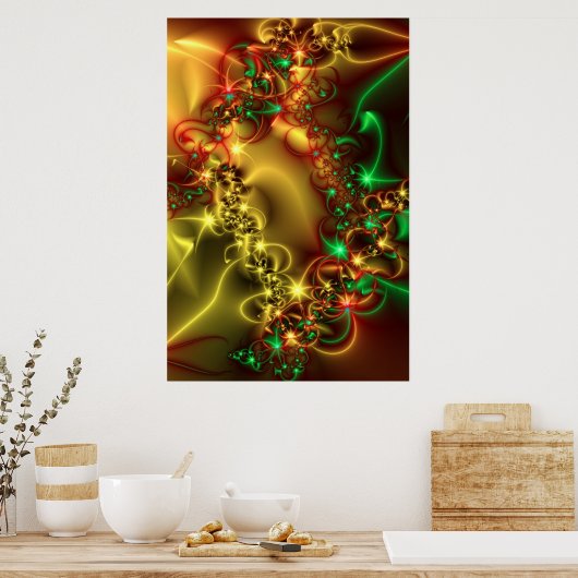 Poster Lumière entrant. (Cuisine)