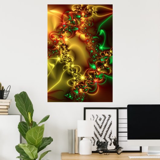 Poster Lumière entrant. (Bureau à domicile)