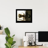 Poster Lumière et foncée (Bureau à domicile)