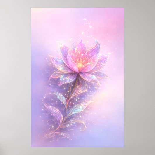 Poster Lumière Éthérée de Lotus (Devant)