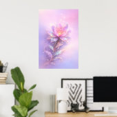 Poster Lumière Éthérée de Lotus (Bureau à domicile)
