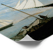 Poster Lumière étoile dans le port de Boston (Coin)