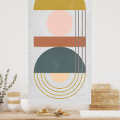 Poster Lumière géométrique III (Cuisine)