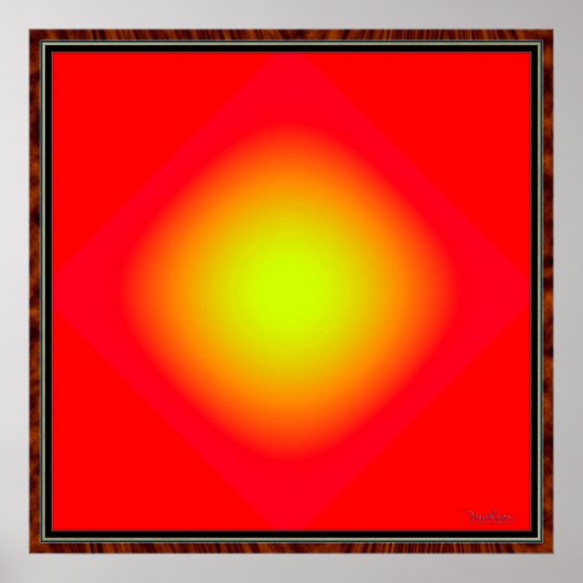 Poster Lumière jaune brillant (Devant)