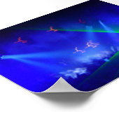 Poster Lumière laser d'unité (Coin)