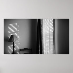 Poster Lumière & Lignes - noir,