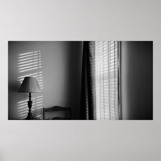 Poster Lumière & Lignes - noir, (Devant)