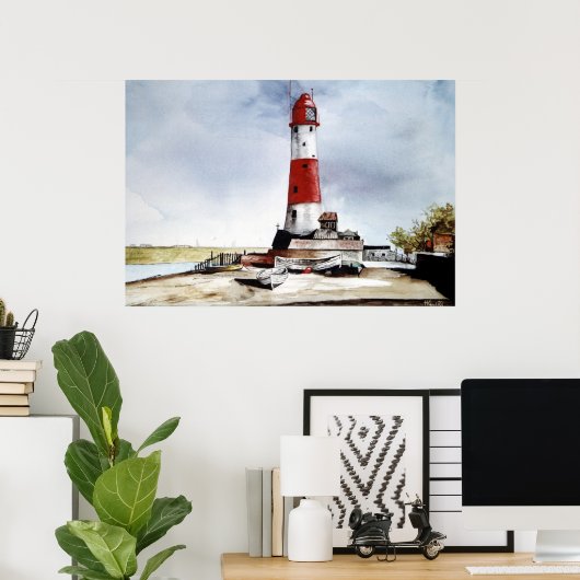 Poster Lumière marine (Bureau à domicile)