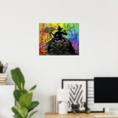 Poster Lumière n foncée (Bureau à domicile)