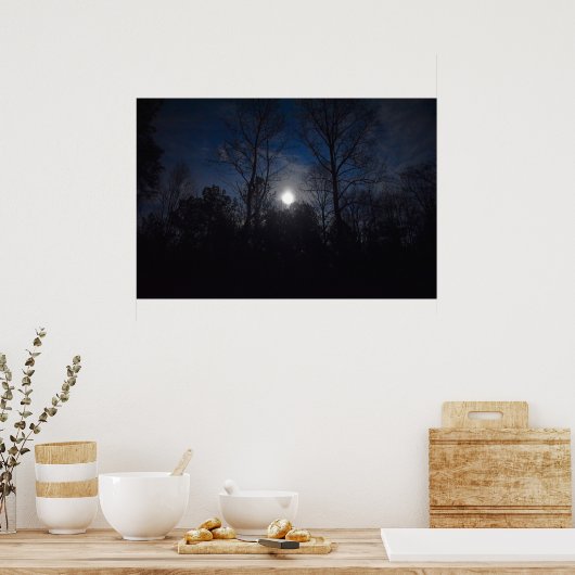 Poster Lumière nocturne, (Cuisine)