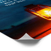 Poster Lumière - Poème court (Coin)