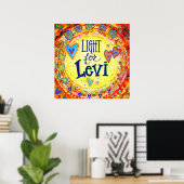 Poster "Lumière pour Lévi" sur l'Inspirivity (Bureau à domicile)