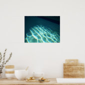 Poster lumière réfractée à l'eau (Cuisine)