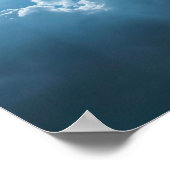 Poster Lumière Solaire Dramatique À Travers Les Nuages (Coin)