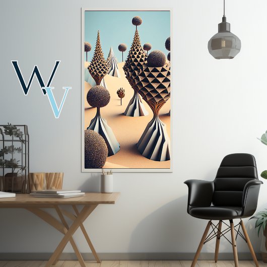 Poster Lumière surréaliste